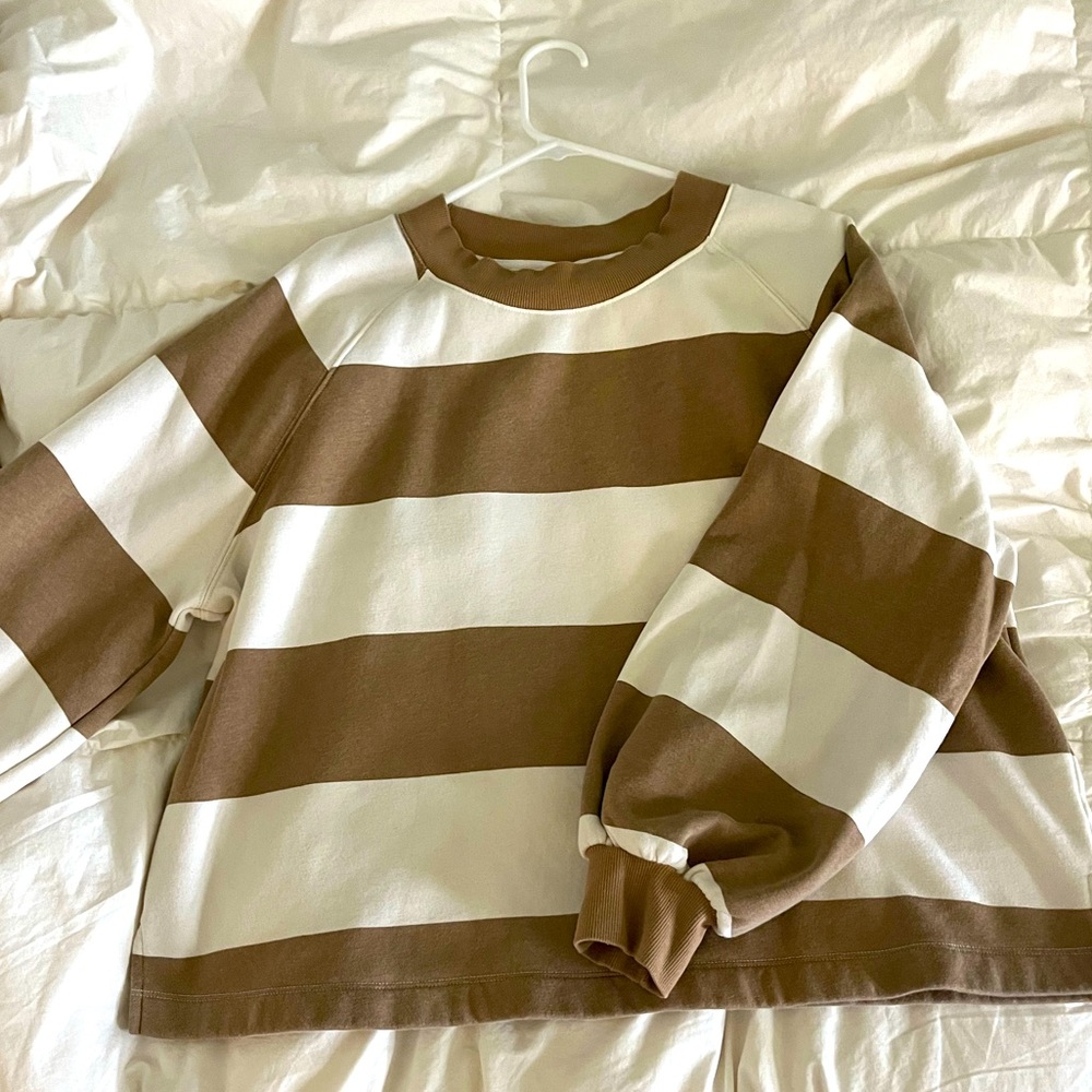 Old Navy Striped Sweatshirt Large